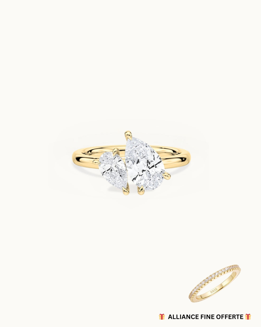 BAGUE TOI & MOI POIRE