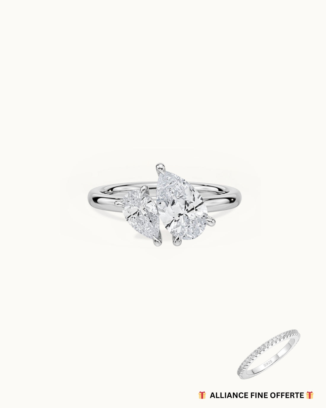 BAGUE TOI & MOI POIRE